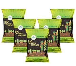 TrustBasket Bio Organic Manure (set of 5) 5 KG for home, kitchen, and terrace gardening | Rich in essential nutrients to promote plant growth and development | Soil conditioner
