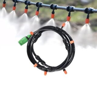 AASTIK SALES Micro Drip Irrigation Kit Adjustable Nozzle Automatic Watering Kits Garden Micro Irrigation Drip System Plant Watering System for Patio Greenhouse Lawn Mist Cooling System