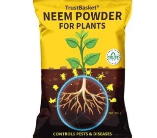 TrustBasket Neem Cake Powder/Neem Khali - 900gm - Extracted Through Cold Press Technology - Higher Azadirachtin & Neem Oil Content - Organic Fertilizer and Pest Repellent for Plants