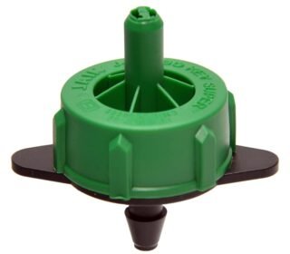 AgriVision 14 LPH Drip Irrigation Dripper – HDPE Emitter for Kitchen Garden, Pots & Farmland | Dual Color (Green & Black) | Precise Water Flow [ Pack of 20 ]