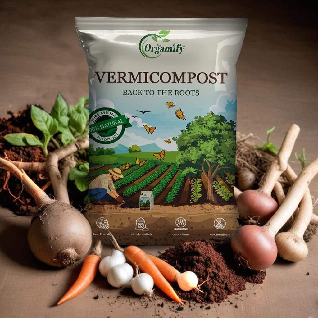 Orgamify Organic Vermicompost Fertilizer Manure for Plants - 10Kg - Image 2