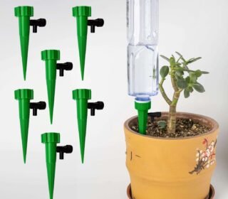 Cinagro (Pack of 6) Drip Irrigation kit for Home Garden, Self-Watering Spikes, Drip Spikes for Plants, Home Garden, Automatic Plant Watering Devices
