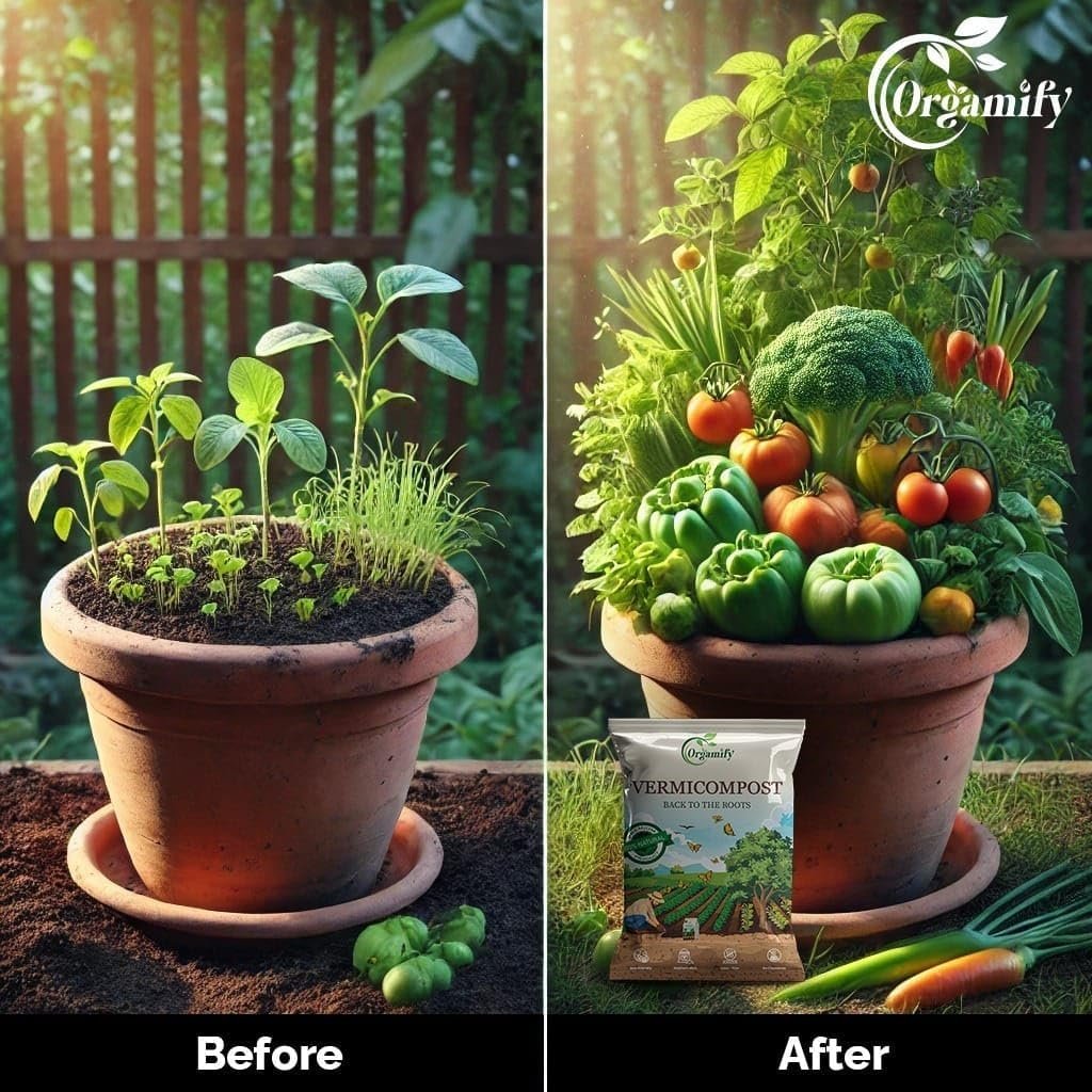 Orgamify Organic Vermicompost Fertilizer Manure for Plants - 10Kg - Image 7