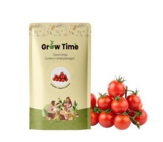 Growtime Cherry Tomato Vegetable Seeds, Vegetable Seeds for Home Gardening, Vegetable Planting Seeds for Kitchen, Cherry Tomato Seeds (Cherry, Pack of 1g)