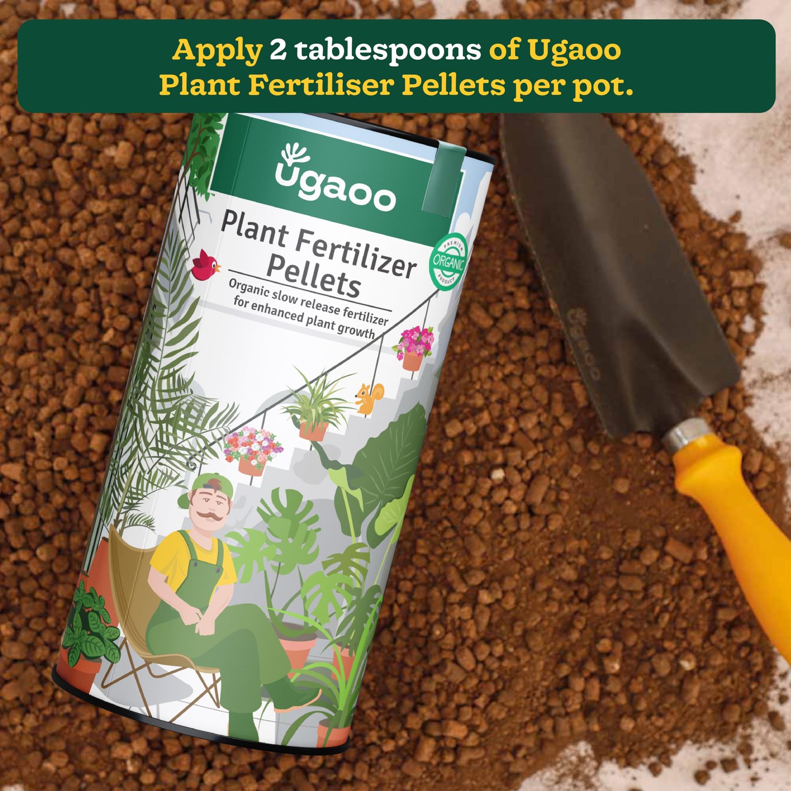 Ugaoo Plant Fertilizer Pellets - Organic Growth Booster for Plants 1 kg - Image 3