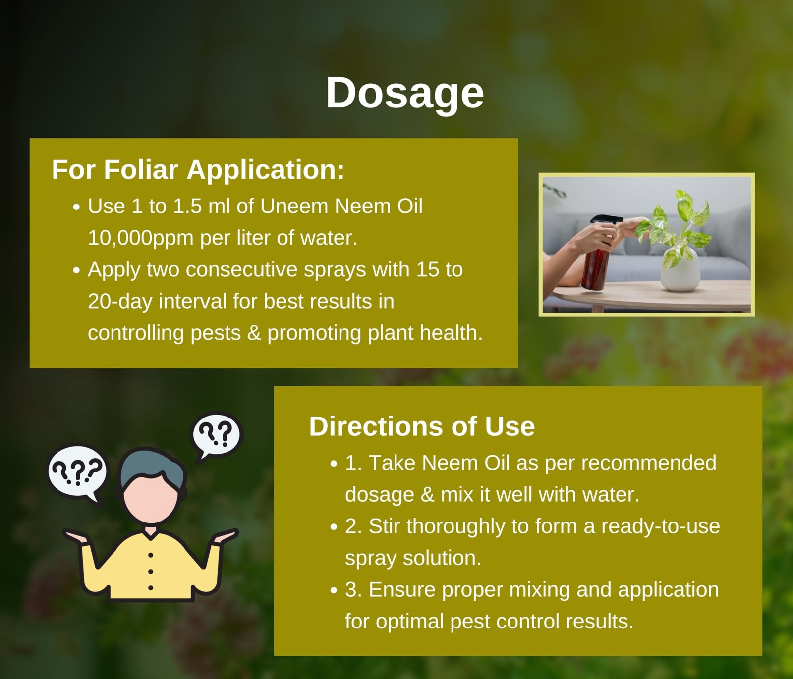 PLANTS & ROOTS Organic Pure Neem Oil For Plants Insects Spray 10000ppm 250ml Water Soluble Cold Pressed Neem Oil For Agriculture Farming & Gardening Active Azadirachtin For Fungus, Thrips - Image 2